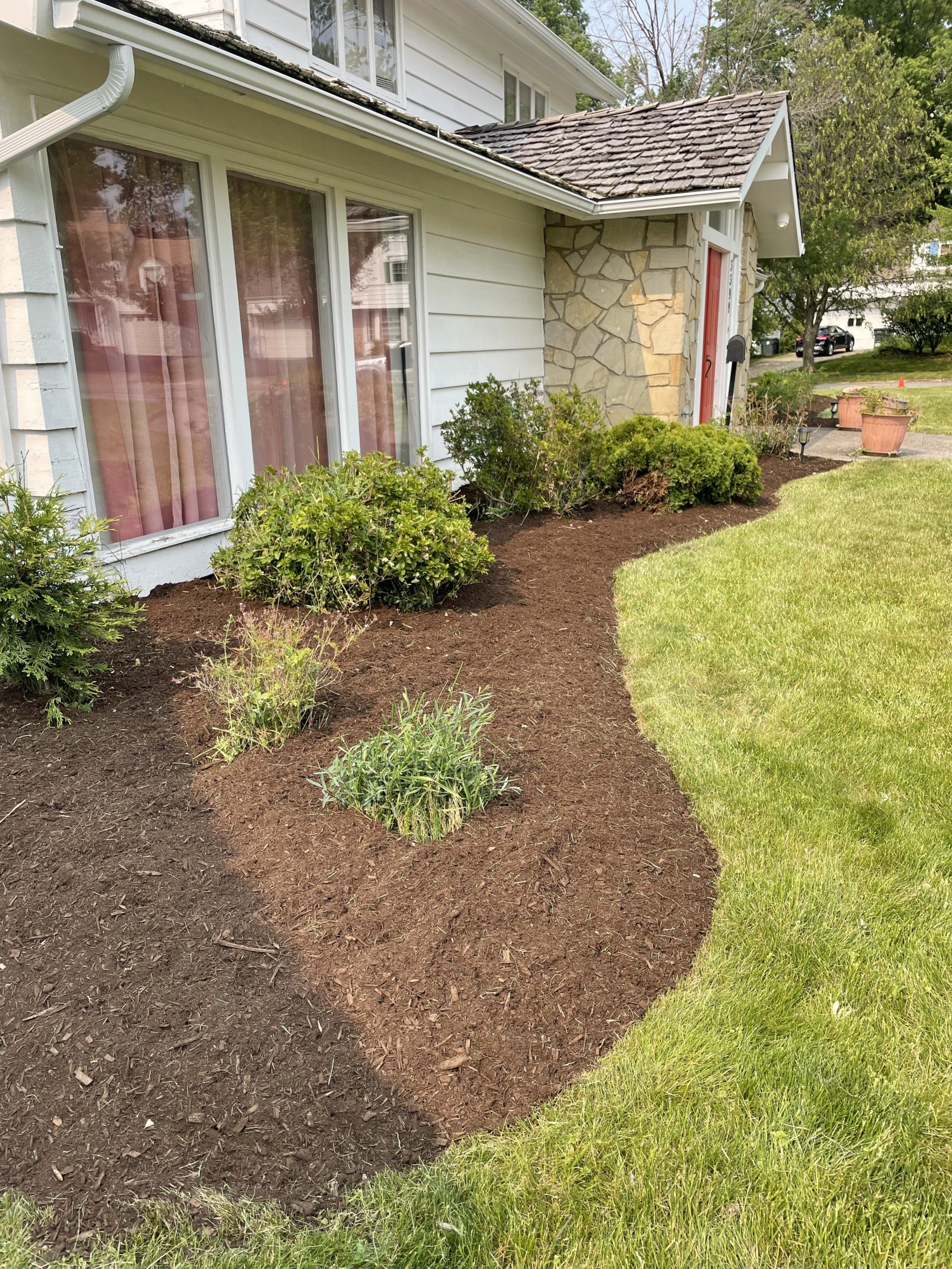 Mulched Flower Bed