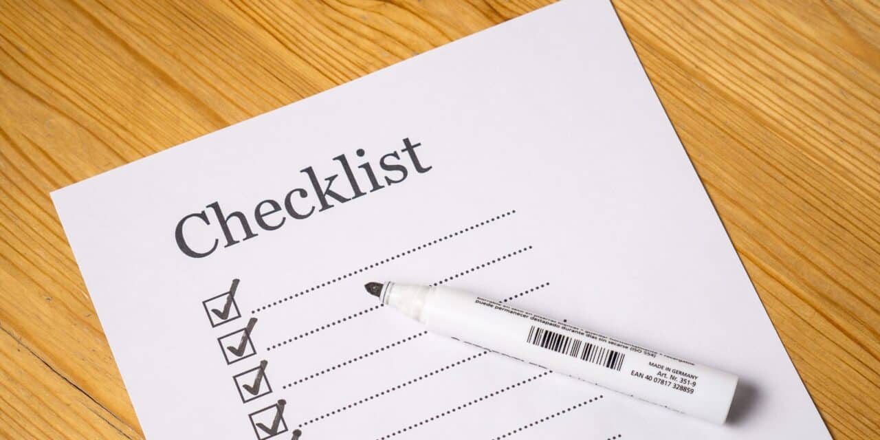 How can you create an effective home maintenance checklist?