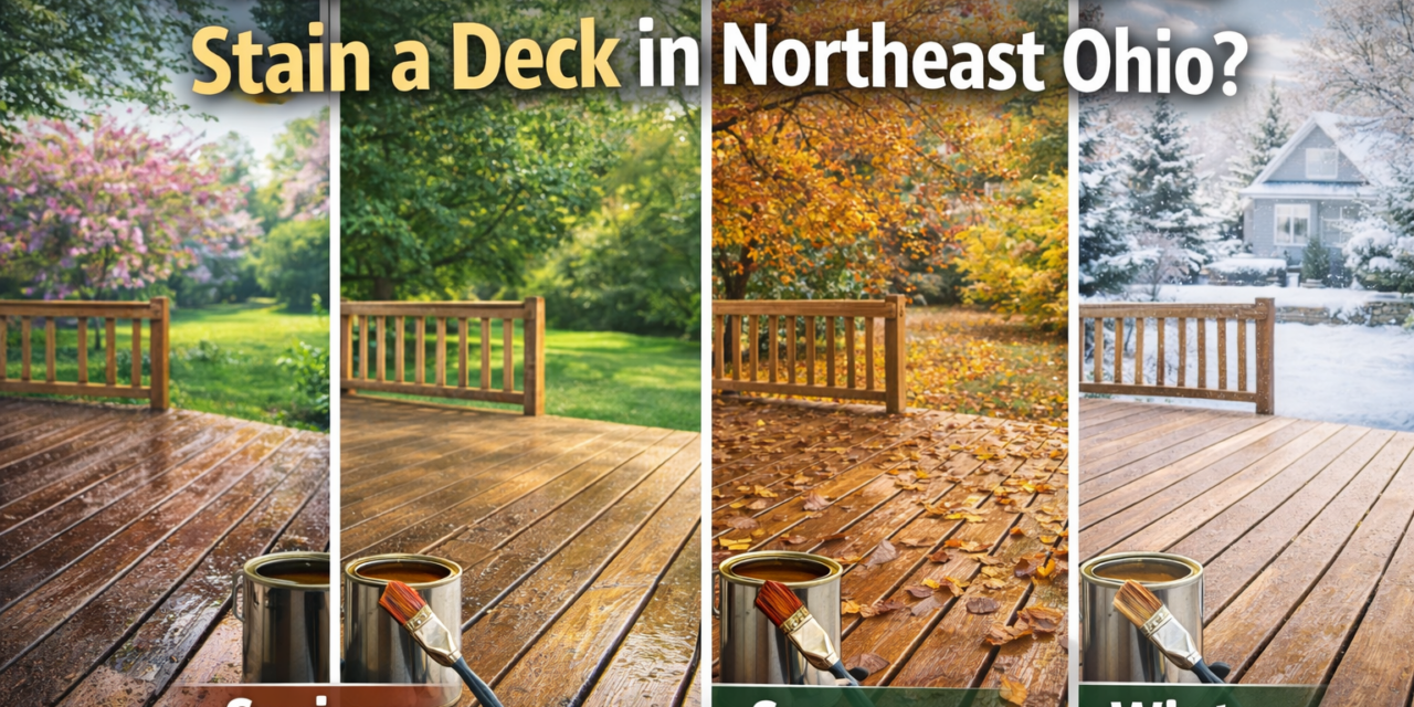What’s the Best Time of Year to Stain a Deck in Northeast Ohio?