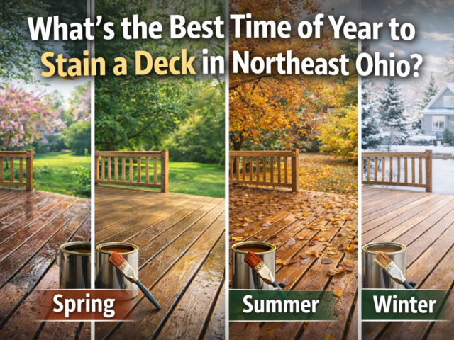 What’s the Best Time of Year to Stain a Deck in Northeast Ohio?