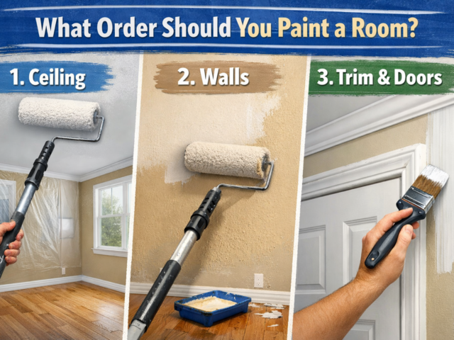 What Order Should You Paint a Room? (Ceiling, Walls, or Trim First?)