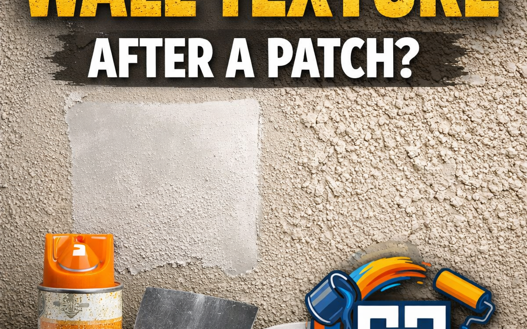 How Do I Match Wall Texture After a Patch?
