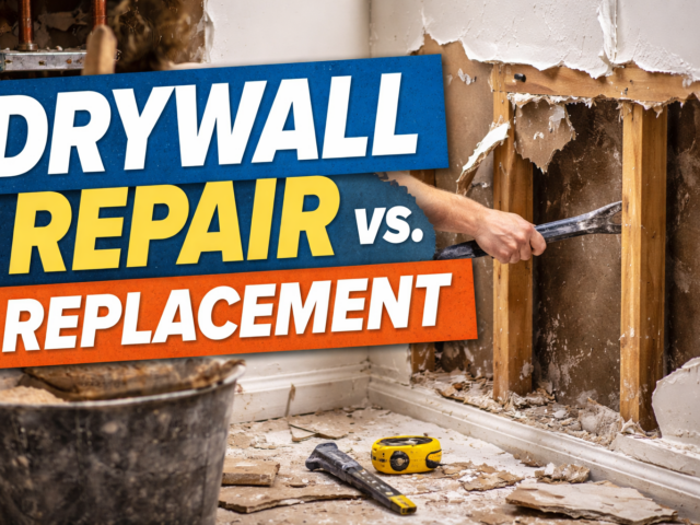 When Should I Repair Drywall Instead of Replacing It?