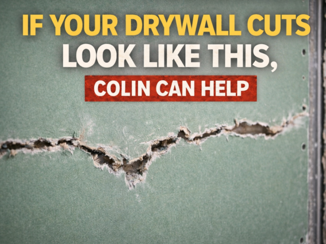 How to Cut Drywall Straight (The Score and Snap Method)