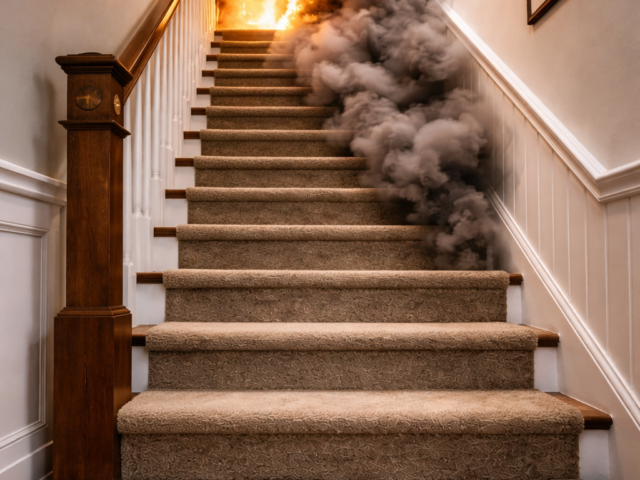 How Stairways Become Smoke Highways in a Fire (And Where Your Smoke Alarms Really Belong)