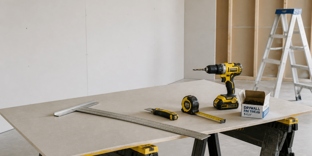 Essential Tools You Need to Hang Drywall (DIY Beginner Guide)